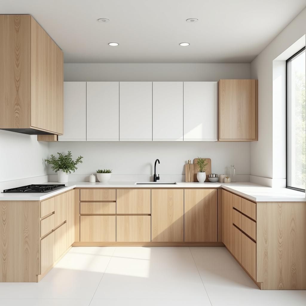 Scandinavian U-Shape Kitchen