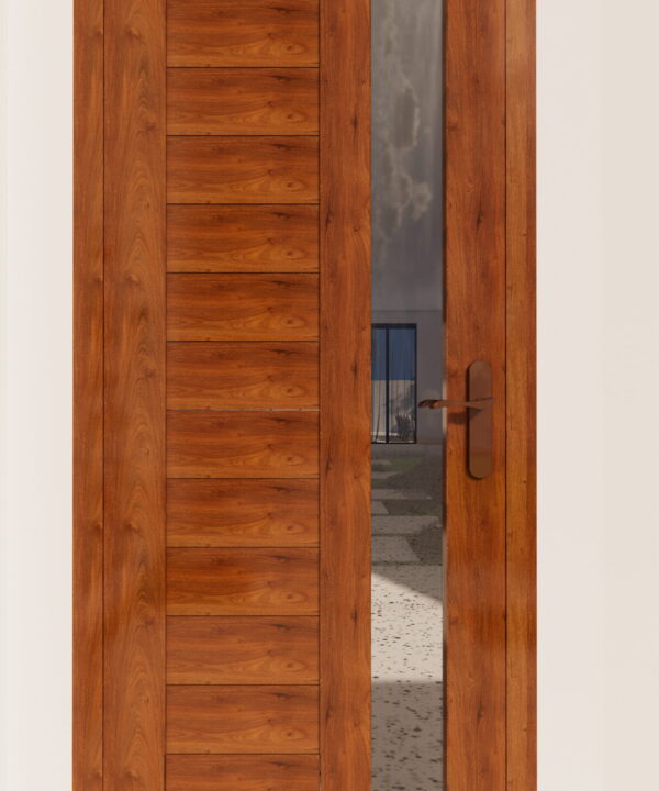 Teak Horizontal Plank with Sidelight