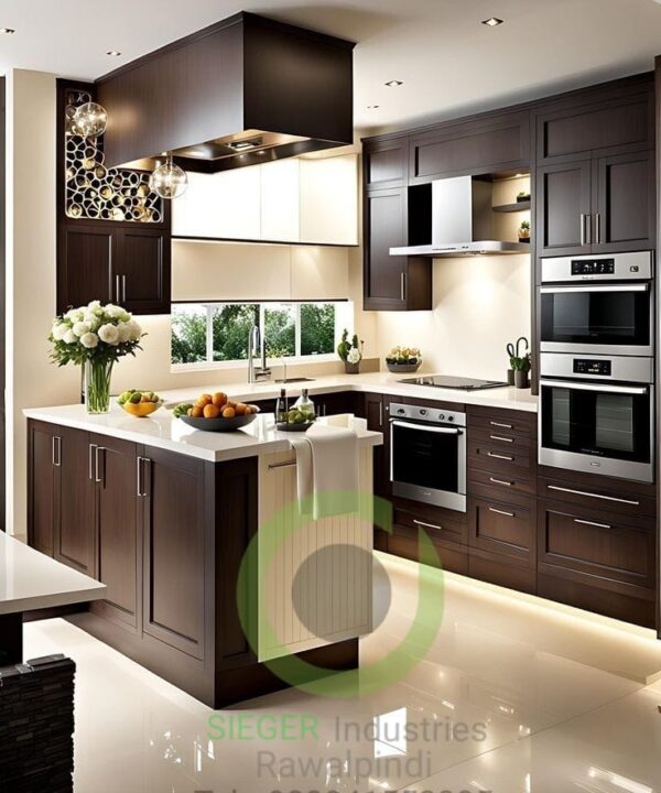 Dark Espresso Shaker with Wine Storage