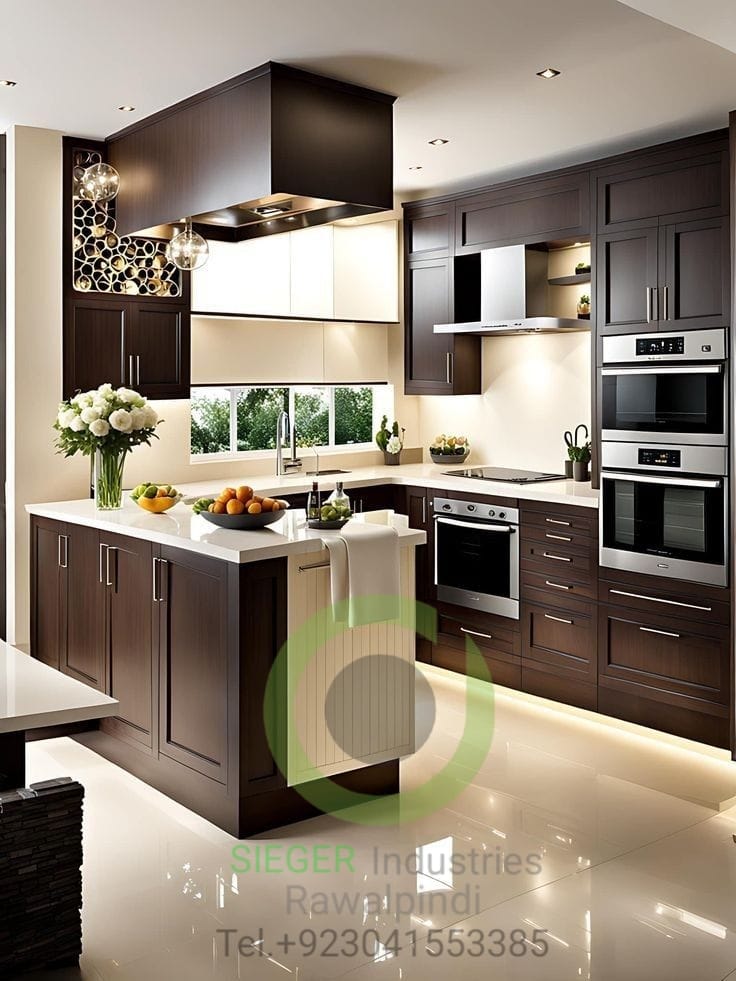 Dark Espresso Shaker with Wine Storage