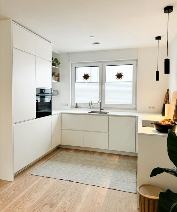 Minimalist White L-Shape