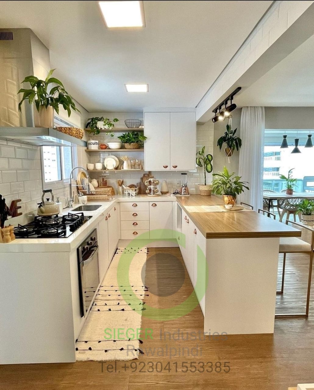 Bohemian White with Wood Accents