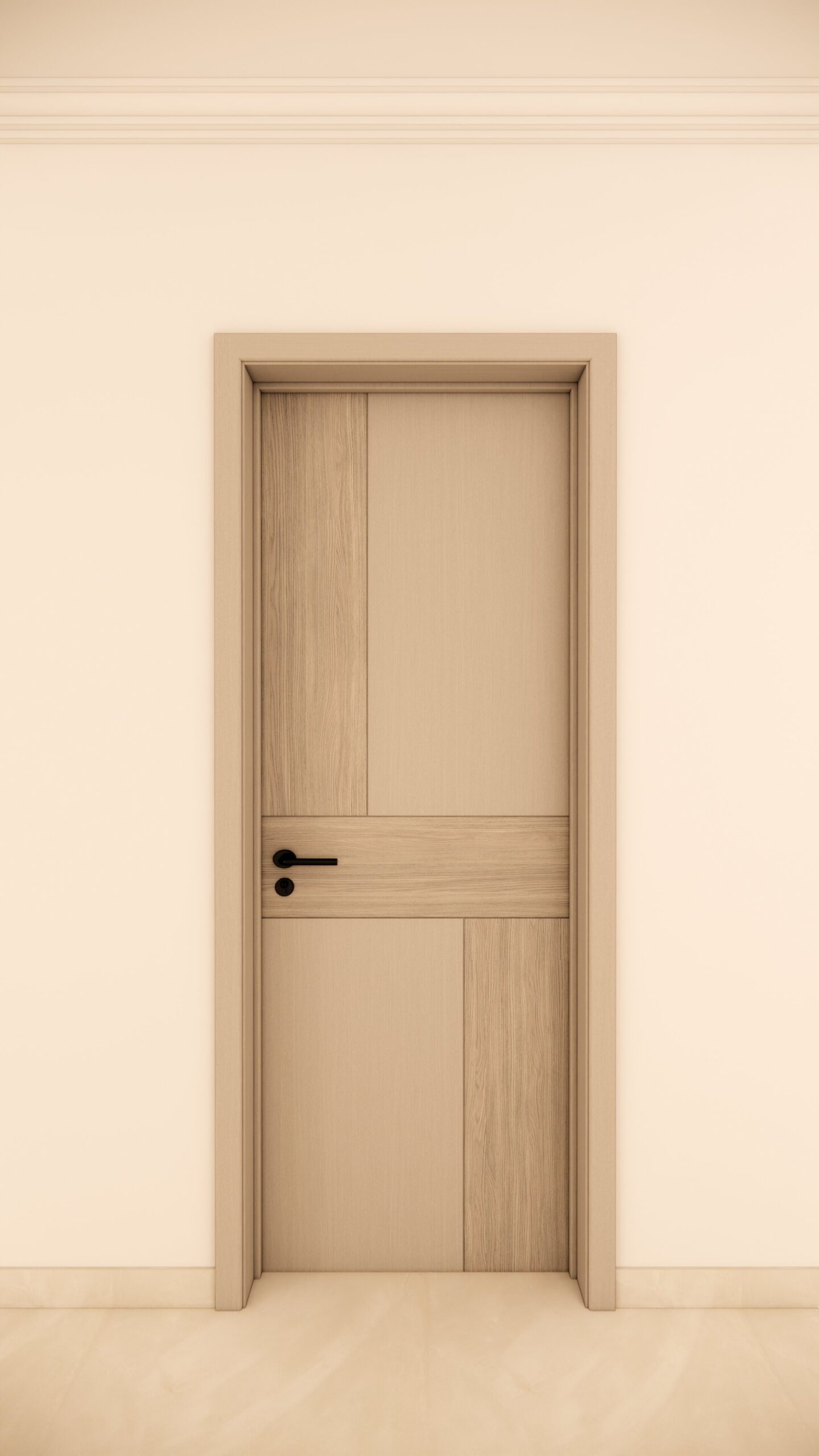 Light Oak Mixed Texture Panel Door